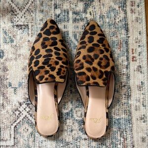 Leopard Print Women's Mules